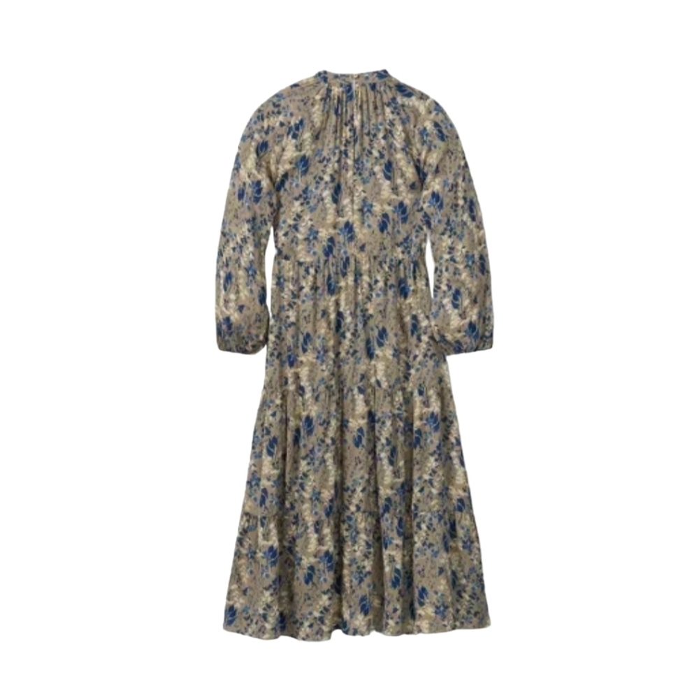 A New Day Tiered Floral High-Neck Lightweight Maxi Dress OVERSIZED Size Small. - Picture 1 of 11
